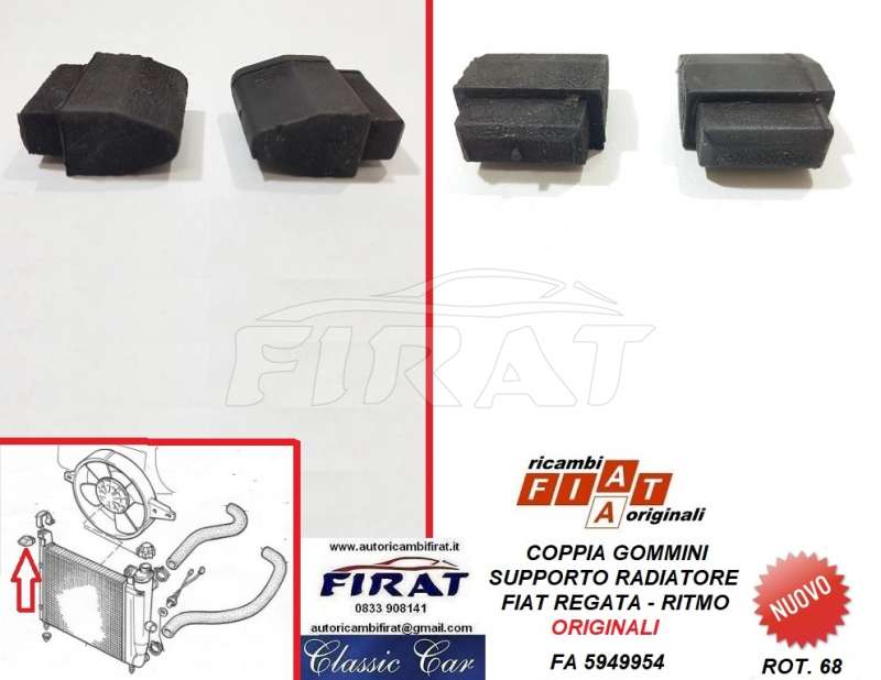 GOMMINI SUPPORTO RADIATORE FIAT REGATA - RITMO (5949954)